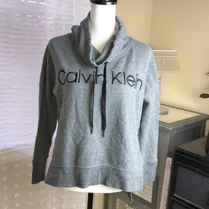 Calvin Klein Grey Cowl Neck Sweatshirt‎ Sz S
